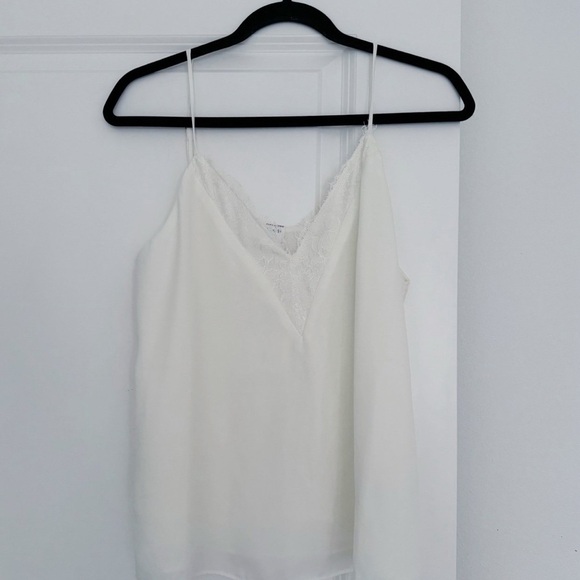 Melrose & Market women’s cream colored lace camisole tank top size medium 6 8 - Picture 1 of 2